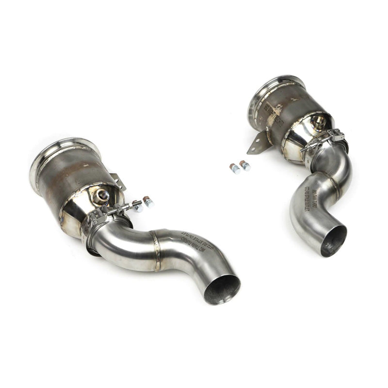 Fabspeed Sport Catalytic Converters with GT2RS Style Outlets For Porsche 992 Twin Turbo / Twin Turbo S 2021