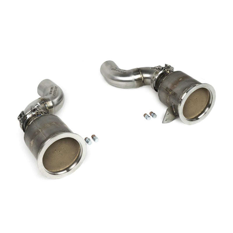 Fabspeed Sport Catalytic Converters with GT2RS Style Outlets For Porsche 992 Twin Turbo / Twin Turbo S 2021