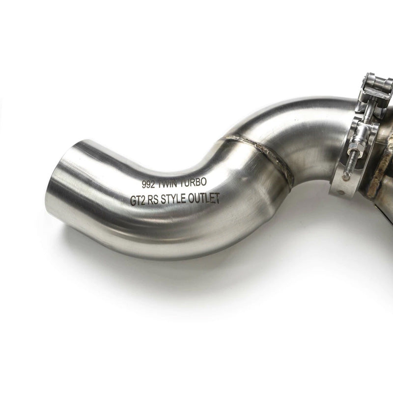 Fabspeed Sport Catalytic Converters with GT2RS Style Outlets For Porsche 992 Twin Turbo / Twin Turbo S 2021