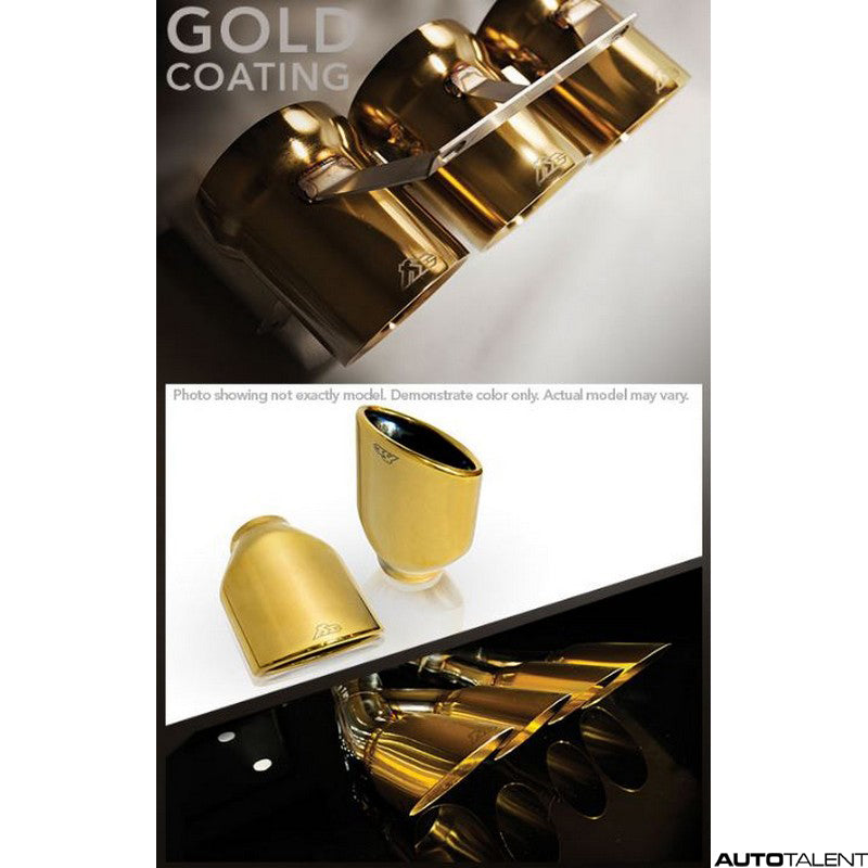 FI Exhaust Gold Tips For Audi A4 B9 - AutoTalent