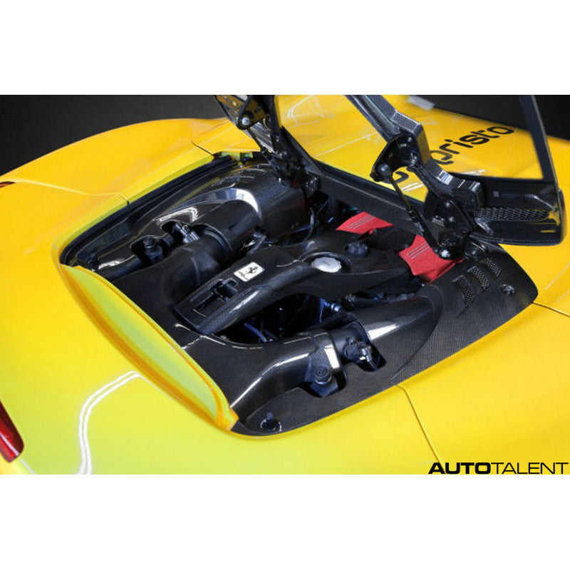 Capristo Aero Carbon Engine Compartment Covers For Ferrari 488 GTS - AutoTalent