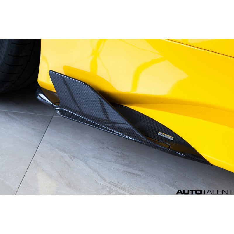 Capristo Carbon Side Fins For Ferrari 488 GTS - AutoTalent
