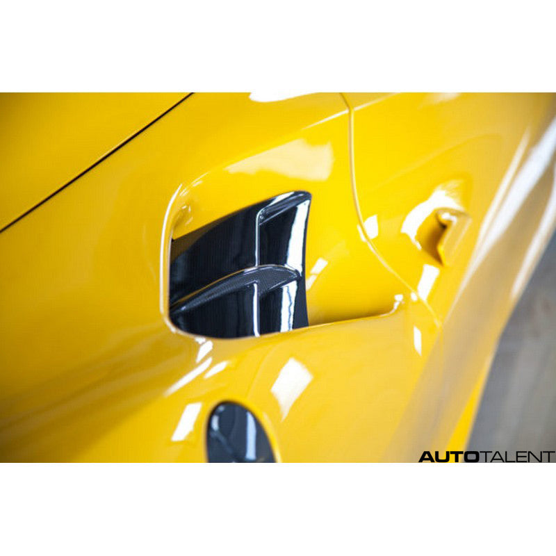 Capristo Carbon Side Air Intake Panels For Ferrari 488 GTB - AutoTalent