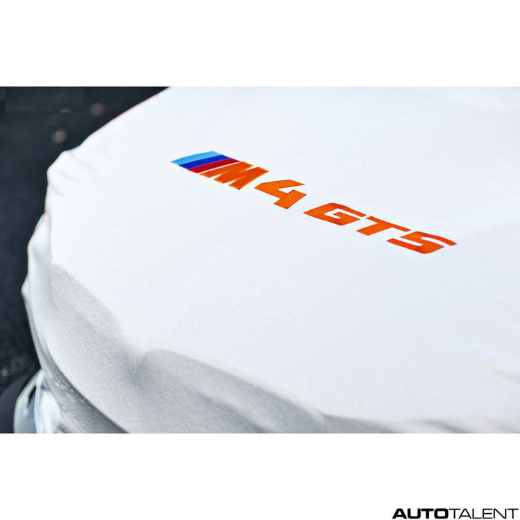 RKP Car Cover Silver With Orange Lettering - BMW M4 GTS 2016-2019 - autotalent