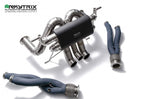 ARMYTRIX Titanium Black Coated Valvetronic Exhaust System Titanium Quad Tips For Lamborghini Aventador S LP740-4 2017-2021