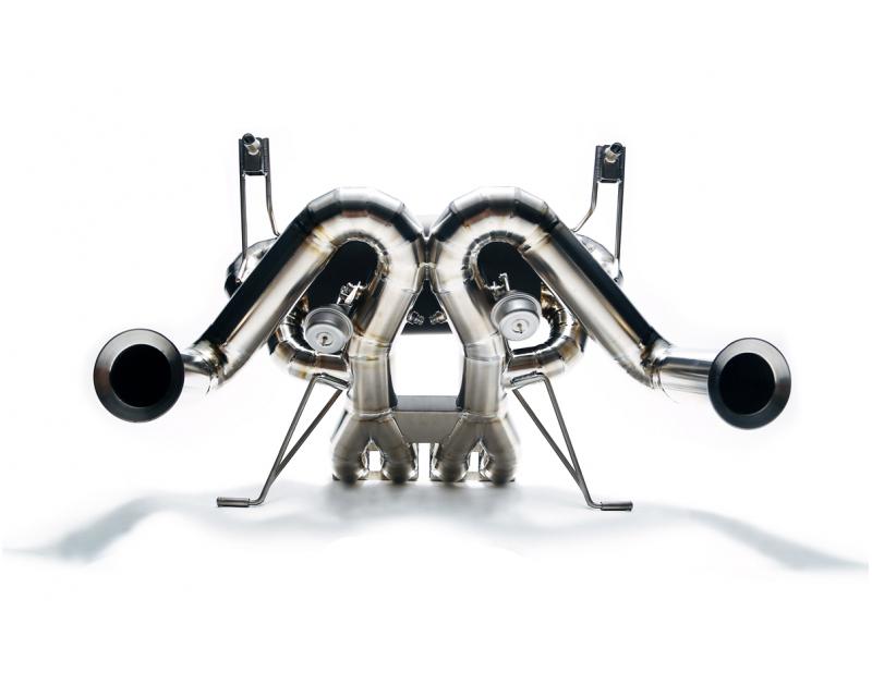 ARMYTRIX Black Coated Valvetronic Muffler Quad Tips For Lamborghini Aventador 2012-2016