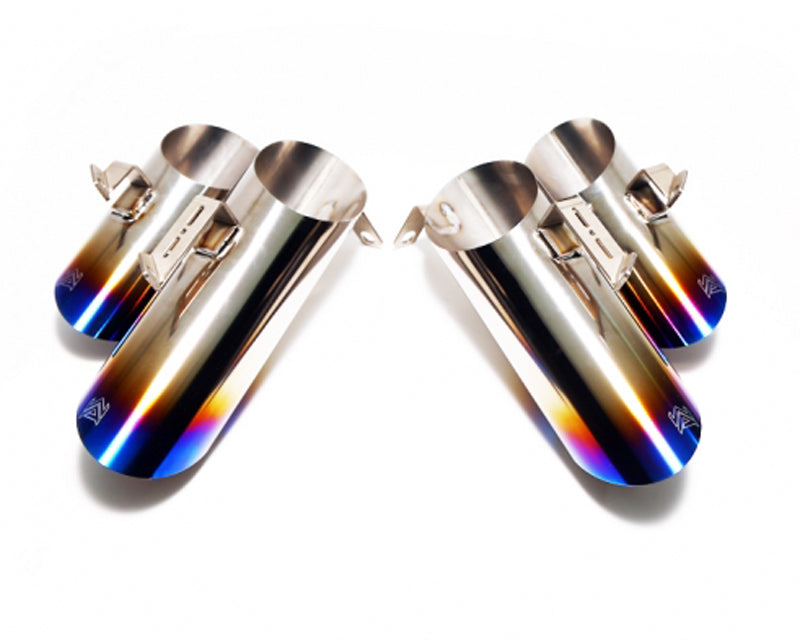 ARMYTRIX Titanium Valvetronic Exhaust System Quad Matte Black Tips For Lamborghini Huracan LP610 | LP580 2015-2021