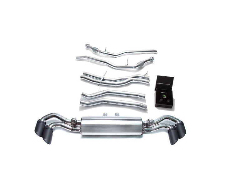 ARMYTRIX Stainless Steel Valvetronic Exhaust System w/Quad Matte Black Tips For Lamborghini Urus 4.0L V8 2018+