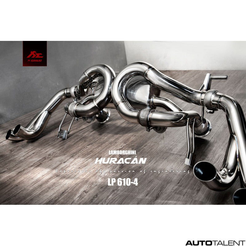FI Exhaust Valvetronic Cat-Back System - Lamborghini Huracan LP610-4 Titanium 2014-2018 - autotalent