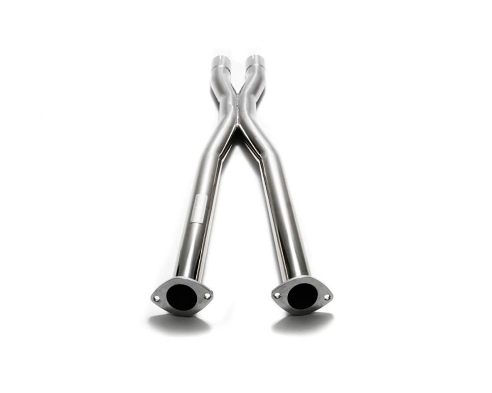 ARMYTRIX Stainless Steel Valvetronic Exhaust System Quad Chrome Silver Tips For Lexus LC500 5.0L V8 2017+