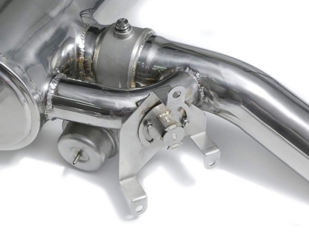 ARMYTRIX Stainless Steel Valvetronic Exhaust System Quad Gold Tips For Lexus LC500 5.0L V8 2017+