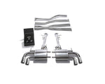 ARMYTRIX Stainless Steel Valvetronic Exhaust System Quad Chrome Silver Tips For Lexus LC500 5.0L V8 2017+