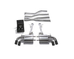 ARMYTRIX Stainless Steel Valvetronic Exhaust System Quad Matte Black Tips For Lexus LC500 5.0L V8 2017+