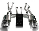 ARMYTRIX Stainless Steel Valvetronic Header Back Exhaust System Quad Matte Black Tips For Lexus RC-F 5.0L V8 2015-2021