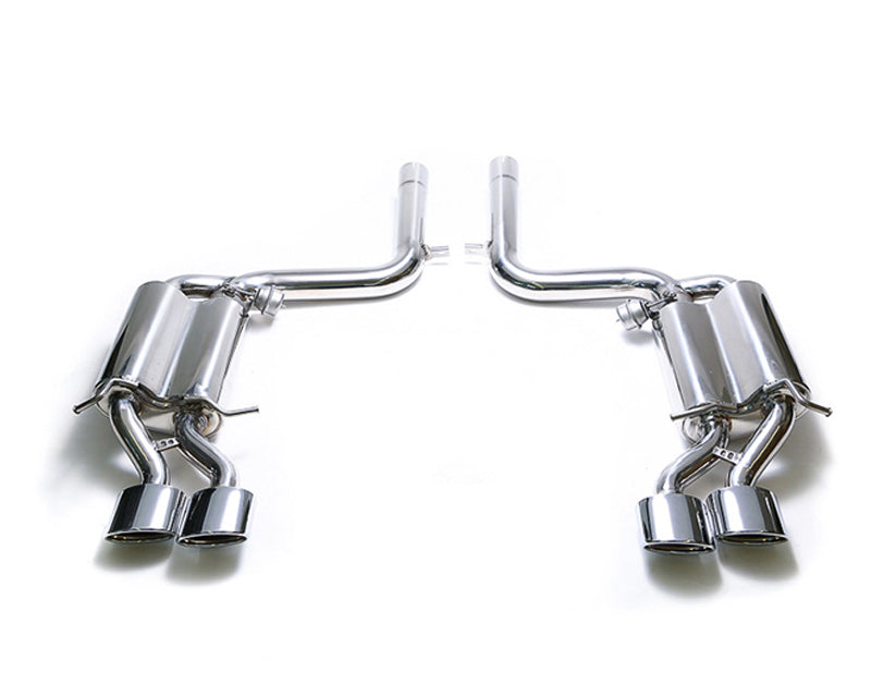 ARMYTRIX Stainless Steel Valvetronic Catback Exhaust System Quad Chrome Tips For Mercedes Benz C63 AMG W204 2008-2014