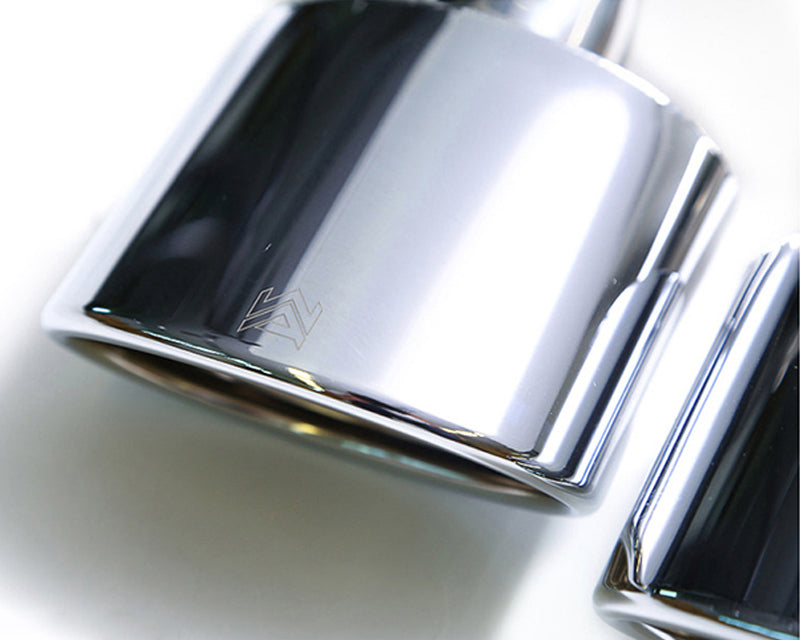 ARMYTRIX Stainless Steel Valvetronic Catback Exhaust System Quad Chrome Tips For Mercedes Benz C63 AMG W204 2008-2014