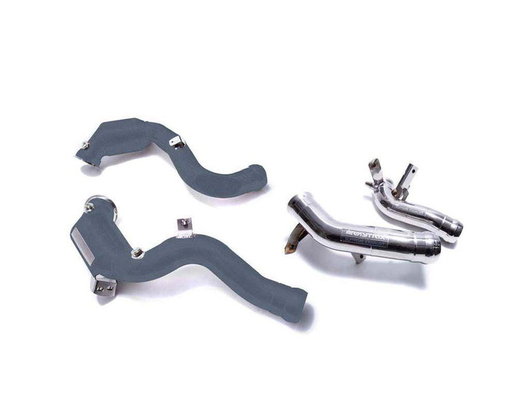 ARMYTRIX Ceramic Coated Sport Cat-pipe w/200 CPSI Catalytic Converter + Secondary Downpipe For Mercedes-AMG E63 AMG | E63 S AMG W213 2016-2021