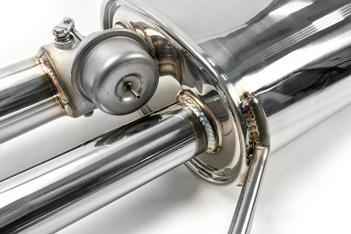 ARMYTRIX Stainless Steel Sport High-Flow Valvetronic Exhaust System Quad Matte Black Tips For Porsche 991.2 Carrera 2017-2021