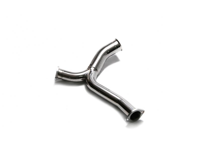 ARMYTRIX Stainless Steel Valvetronic Catback Exhaust System Quad Chrome Silver Tips for BRABUS Diffuser For Mercedes-Benz C400 | C450 | C43 AMG W205 2015-2021