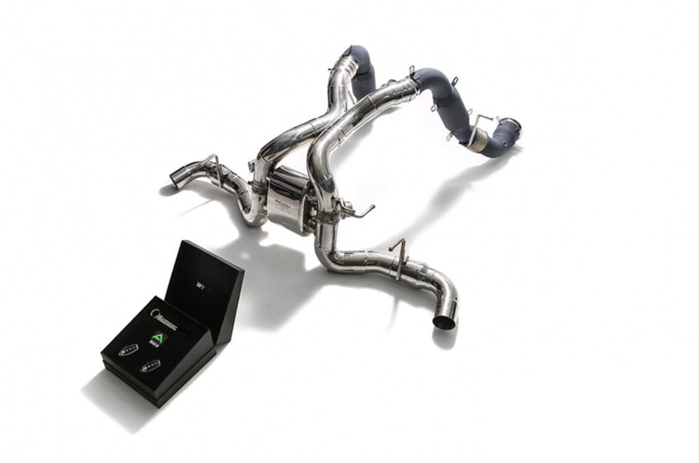 ARMYTRIX Stainless Steel Valvetronic Catback Exhaust System Dual Carbon Tips For Mclaren 540C | 570GT | 570S 2015-2021