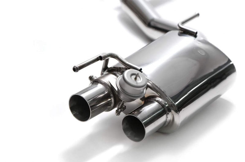 ARMYTRIX Stainless Steel Valvetronic Catback Exhaust System Quad Matte Black Tips For Maserati Ghibli SQ4 2013-2021