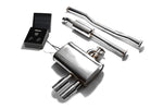 ARMYTRIX Stainless Steel Valvetronic Catback Exhaust System Dual Chrome Silver Tips For Mini Cooper S F56 2014-2021