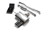 ARMYTRIX Stainless Steel Valvetronic Catback Exhaust System Dual Carbon Tips For Mini Cooper S F55 2015-2021