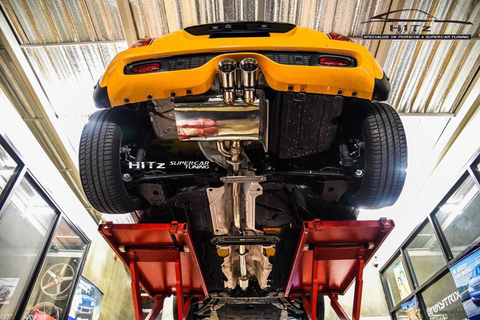 ARMYTRIX Stainless Steel Valvetronic Catback Exhaust System Dual Carbon Tips For Mini Cooper S F55 2015-2021