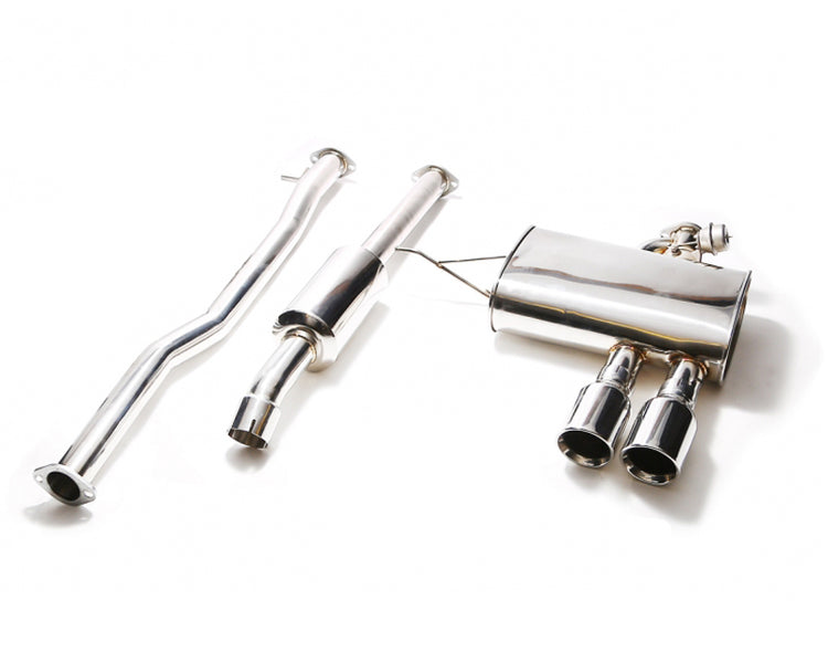 ARMYTRIX Stainless Steel Valvetronic Catback Exhaust System Dual Blue Coated Tips For Mini Cooper S F55 2015-2021