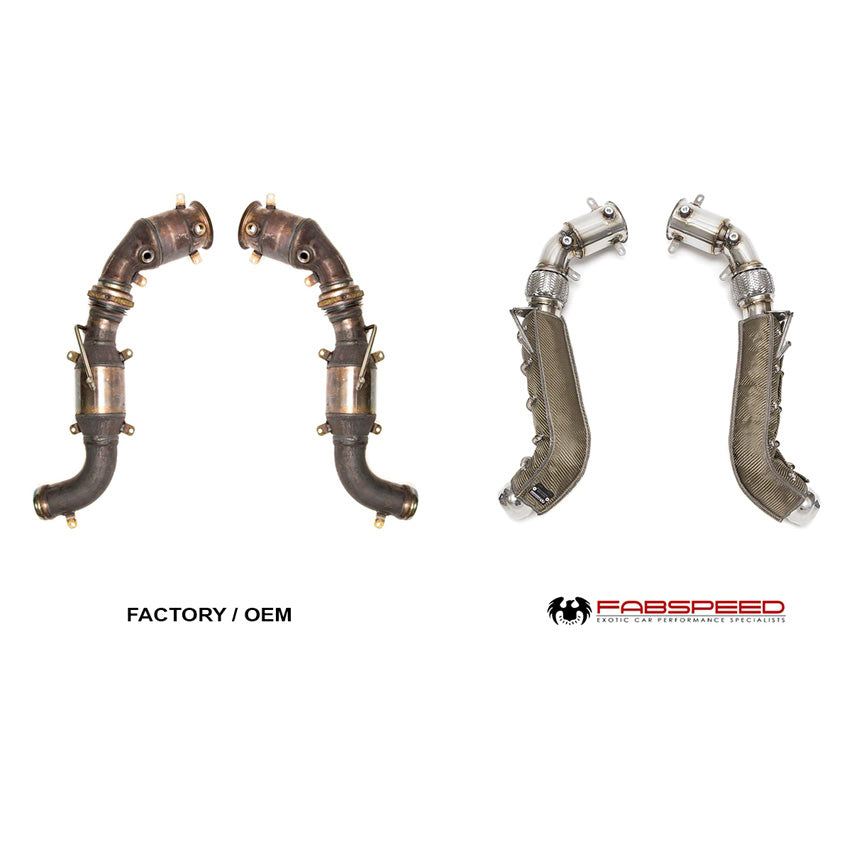 Fabspeed Cat Bypass Pipes for McLaren MP4-12C 2011-2014
