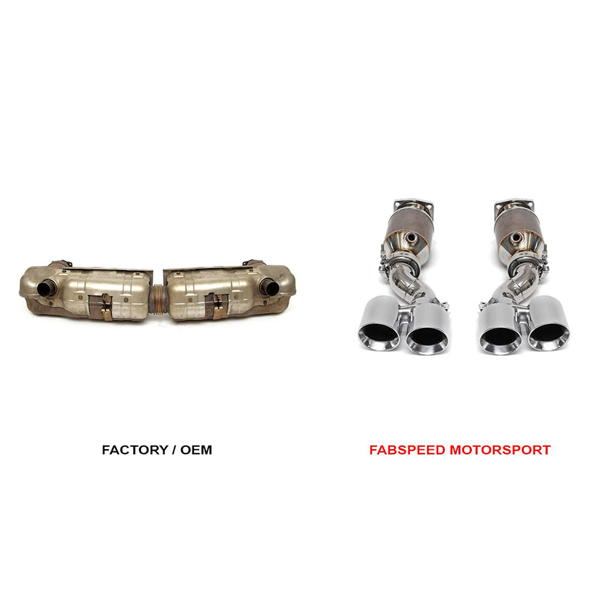 Fabspeed Muffler Bypass Exhaust System for Porsche 997 Turbo 2006-2009