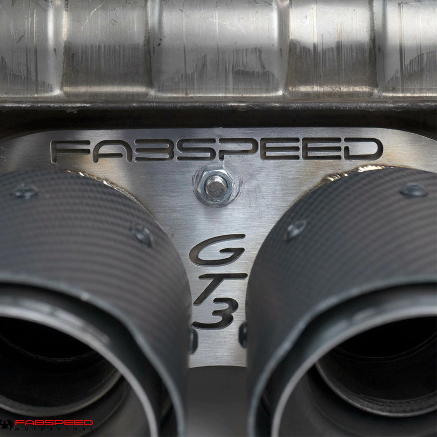 Fabspeed Valvetronic GT3 Muffler Conversion Kit for Porsche 981 Cayman GT4 / Spyder 2015-2016