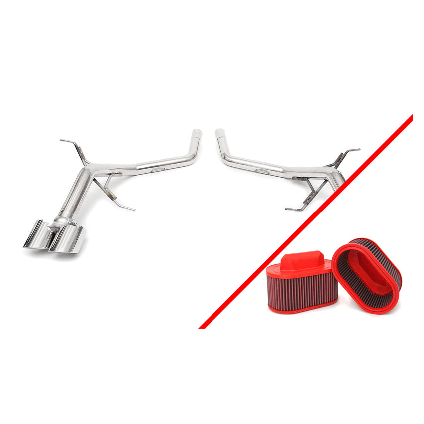 Fabspeed Muffler Bypass Pipes for Maserati Quattroporte 2004-2007