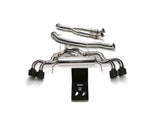 ARMYTRIX Stainless Steel Valvetronic Catback Race Exhaust 102mm System Quad Matte Black Tips For Nissan GT-R R35 2009-2021