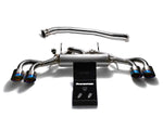 ARMYTRIX Stainless Steel Valvetronic Catback Exhaust 90mm System Quad Blue Coated Tips For Nissan GT-R R35 2009-2021