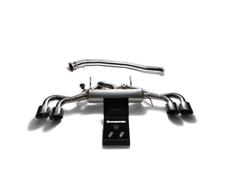 ARMYTRIX Stainless Steel Valvetronic Catback Exhaust 90mm System Quad Chrome Tips For Nissan GT-R R35 2007-2021