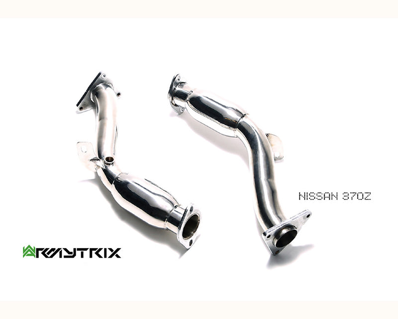 ARMYTRIX Stainless Steel Valvetronic Catback Exhaust System Dual Chrome Silver Tips For Nissan 370Z 2009-2021