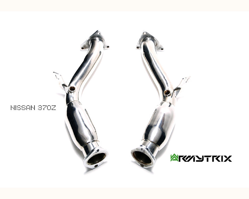 ARMYTRIX Stainless Steel Valvetronic Catback Exhaust System Dual Chrome Silver Tips For Nissan 370Z 2009-2021