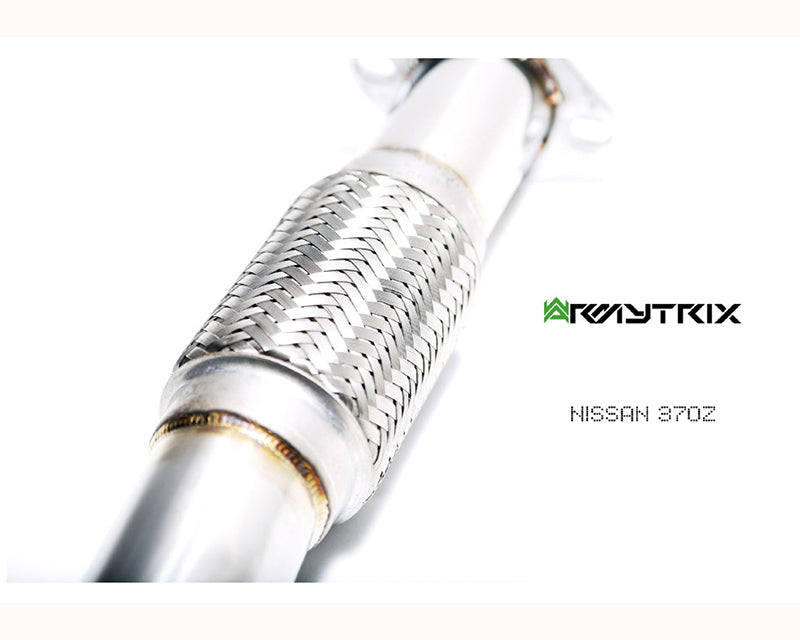 ARMYTRIX Stainless Steel Valvetronic Catback Exhaust Dual Blue Coated Tips For Nissan 370Z 2009-2021