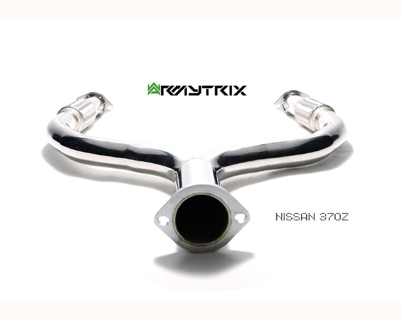 ARMYTRIX Stainless Steel Valvetronic Catback Exhaust System Dual Matte Black Tips For Nissan 370Z 2009-2021