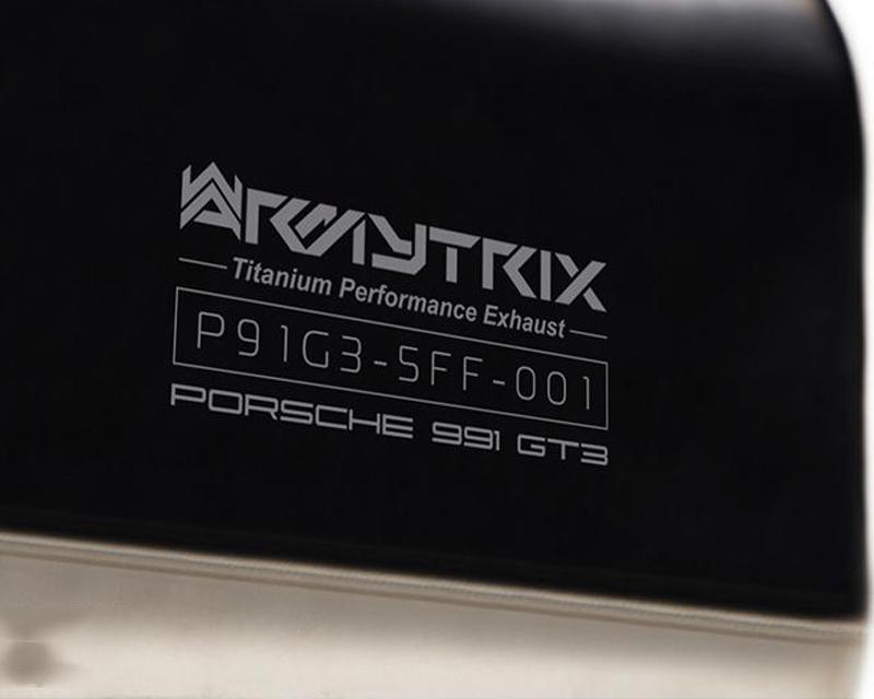 ARMYTRIX Stainless Steel Valvetronic Exhaust System Dual Blue Coated Tips For Porsche 991 GT3 | GT3 RS 2014-2021