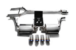 ARMYTRIX Stainless Steel Valvetronic Exhaust System Quad Blue Coated Tips For Porsche 970 Panamera | S | GTS 2010-2013