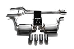 ARMYTRIX Stainless Steel Valvetronic Exhaust System Quad Chrome Silver Tips For Porsche 970 Panamera | S | GTS 2010-2013