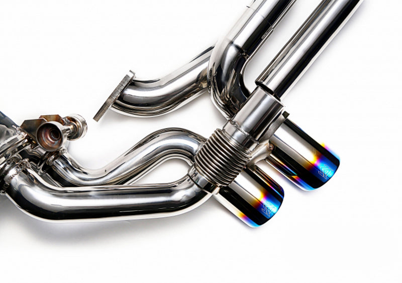 ARMYTRIX Stainless Steel Valvetronic Exhaust System Quad Blue Coated Tips For Porsche 991 Carrera | S 2012-2016