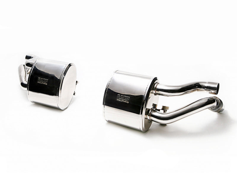 ARMYTRIX Stainless Steel Valvetronic Exhaust System Quad Chrome Silver Tips For Porsche 991 Carrera | S 2012-2016