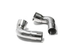 ARMYTRIX Stainless Steel Sport High-Flow Valvetronic Exhaust System Quad Carbon Tips For Porsche 991.2 Carrera 2017-2021