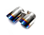 ARMYTRIX Stainless Steel Valvetronic Exhaust System Quad Titanium Blue Tips For Porsche 991.2 Turbo