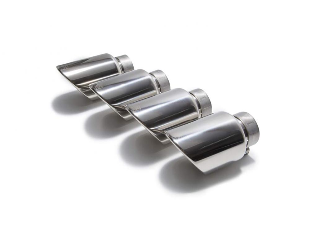 ARMYTRIX Stainless Steel Valvetronic Exhaust System Quad Chrome Silver Tips For Porsche Macan 2.0T 2019+