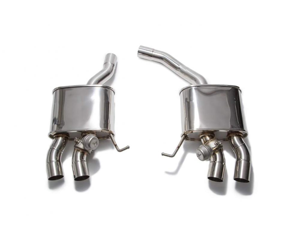 ARMYTRIX Stainless Steel Valvetronic Exhaust System Quad Chrome Silver Tips For Porsche Macan 2.0T 2019+