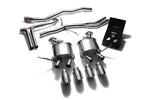 ARMYTRIX Stainless Steel Valvetronic Exhaust System Quad Chrome Silver Tips For Porsche Macan 2.0T 2015-2021